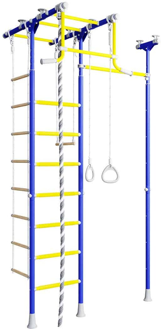 Drabinka gimnastyczna Jowisz 2 niebieska | drążek i słupek | 100kg