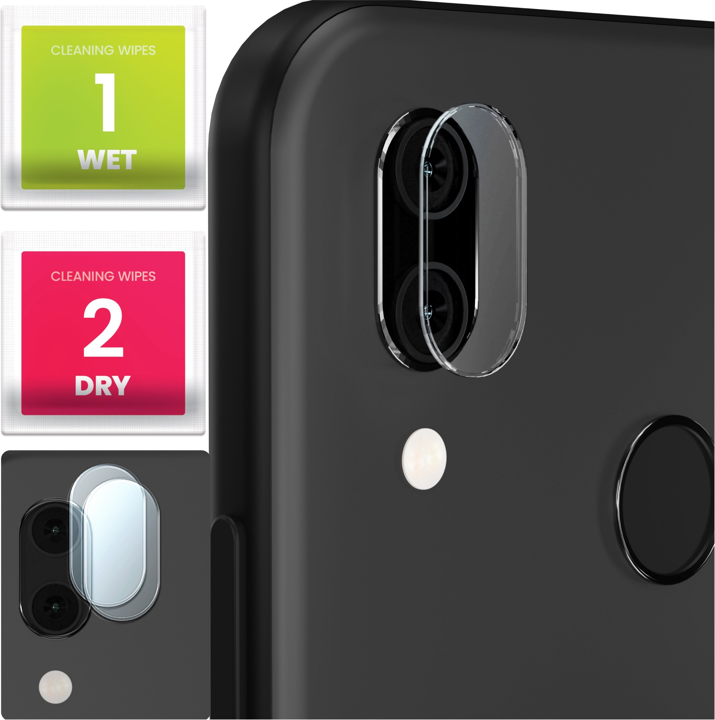 2-PAK Szkło Na Aparat Do Huawei P20 Lite (Hartowane, Ochronne, Na Obiektyw)