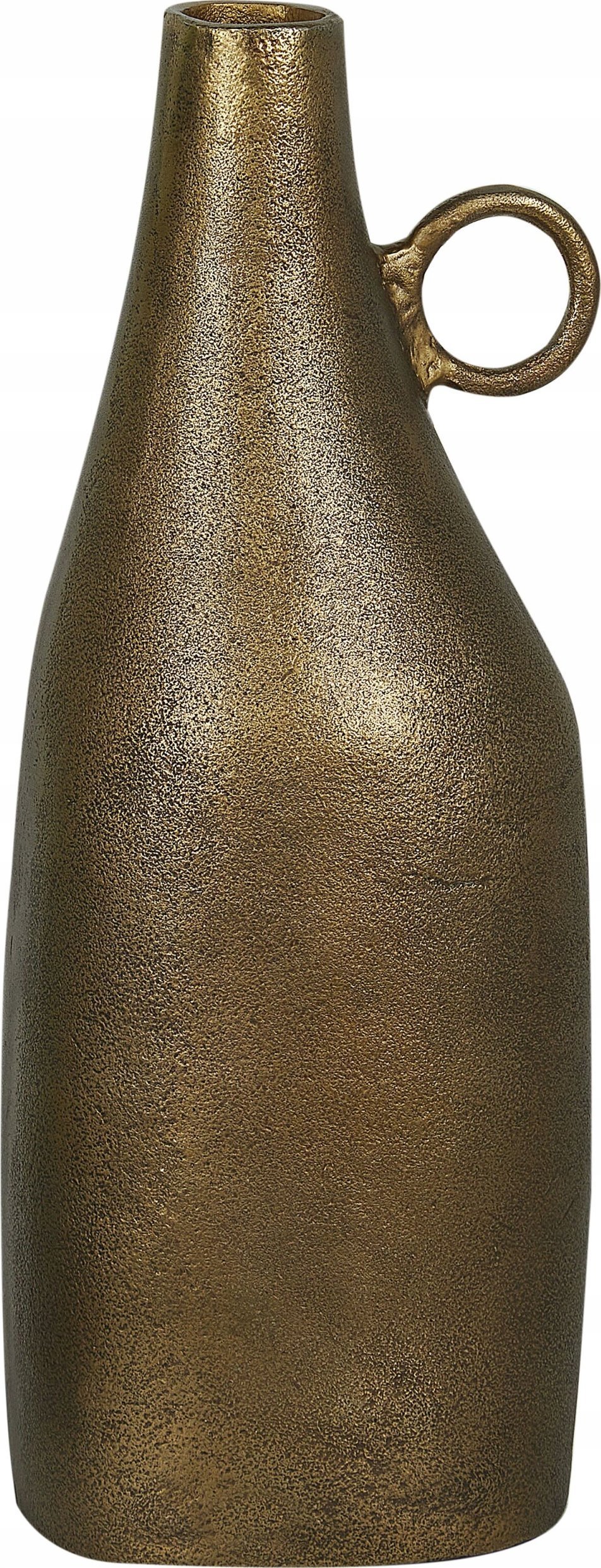 Beliani Aluminium Wazon dekoracyjny 46 cm Mosiężny Złoty SAMBHAR