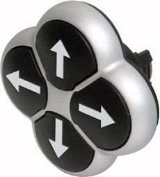 Eaton Napęd przycisku 4-ro pozycyjny czarny strzałki z samopowrotem M22-DI4-S-X7 (286338)