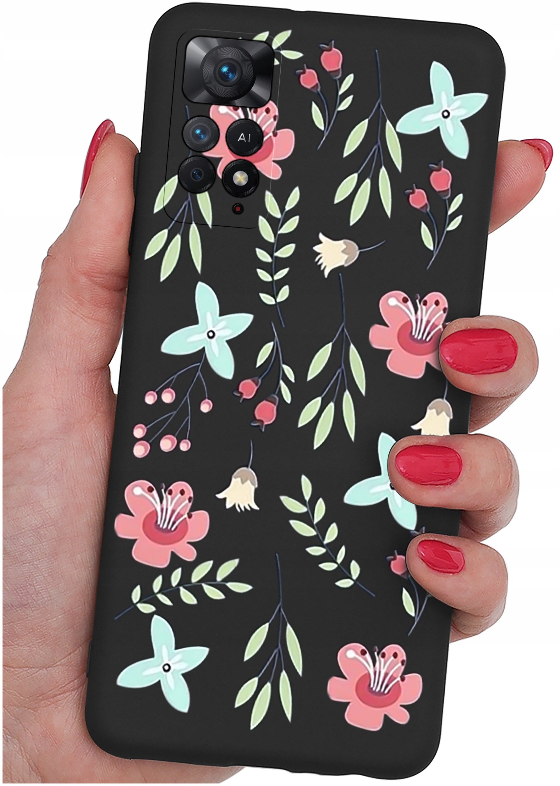 ETUI do Xiaomi Redmi Note 11 Pro | WZORY | SILIKONOWE MATT CASE + SZKŁO 9H