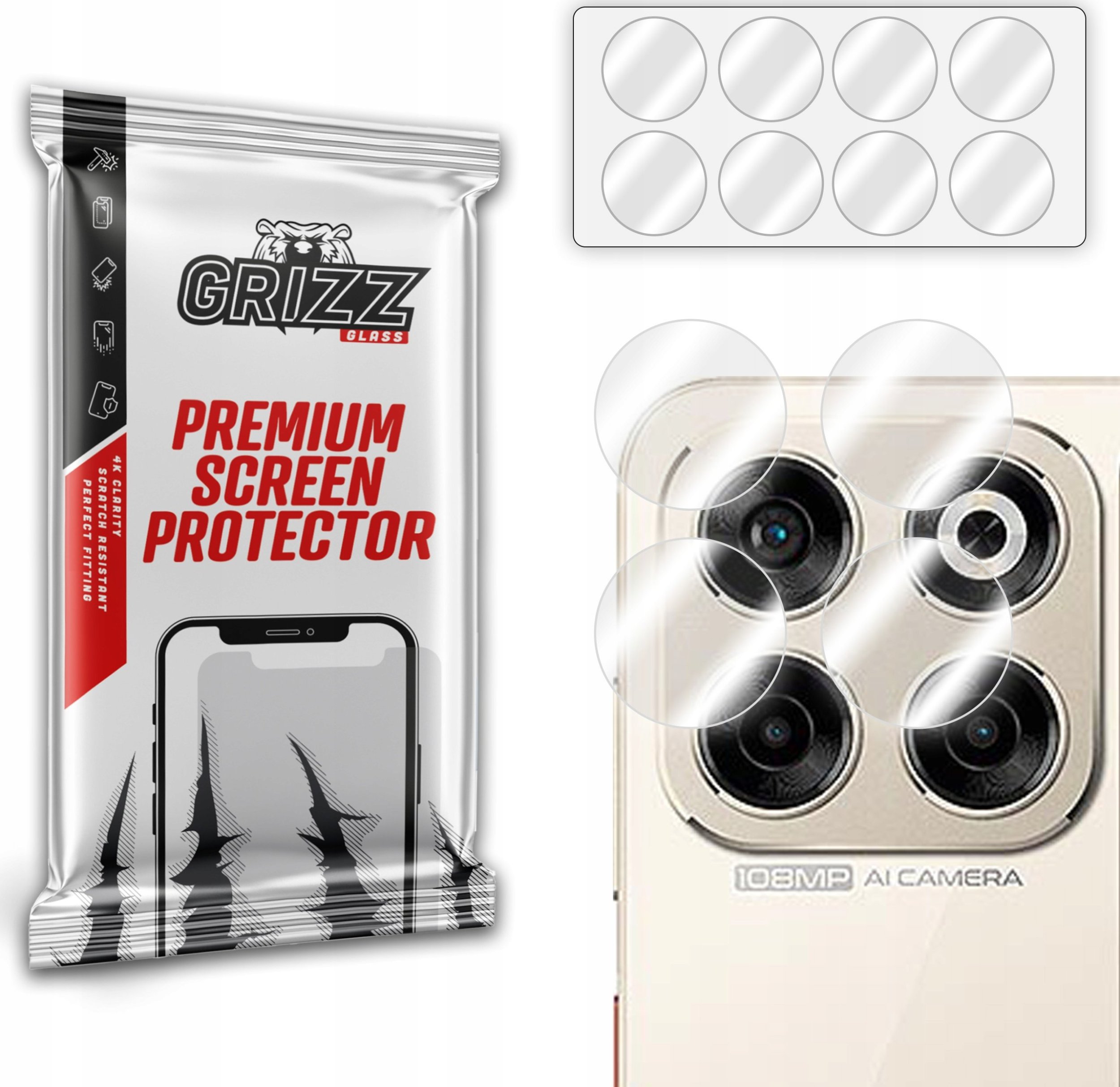 Szkło na aparat GrizzGlass HybridGlass Camera do ZTE Blade V70