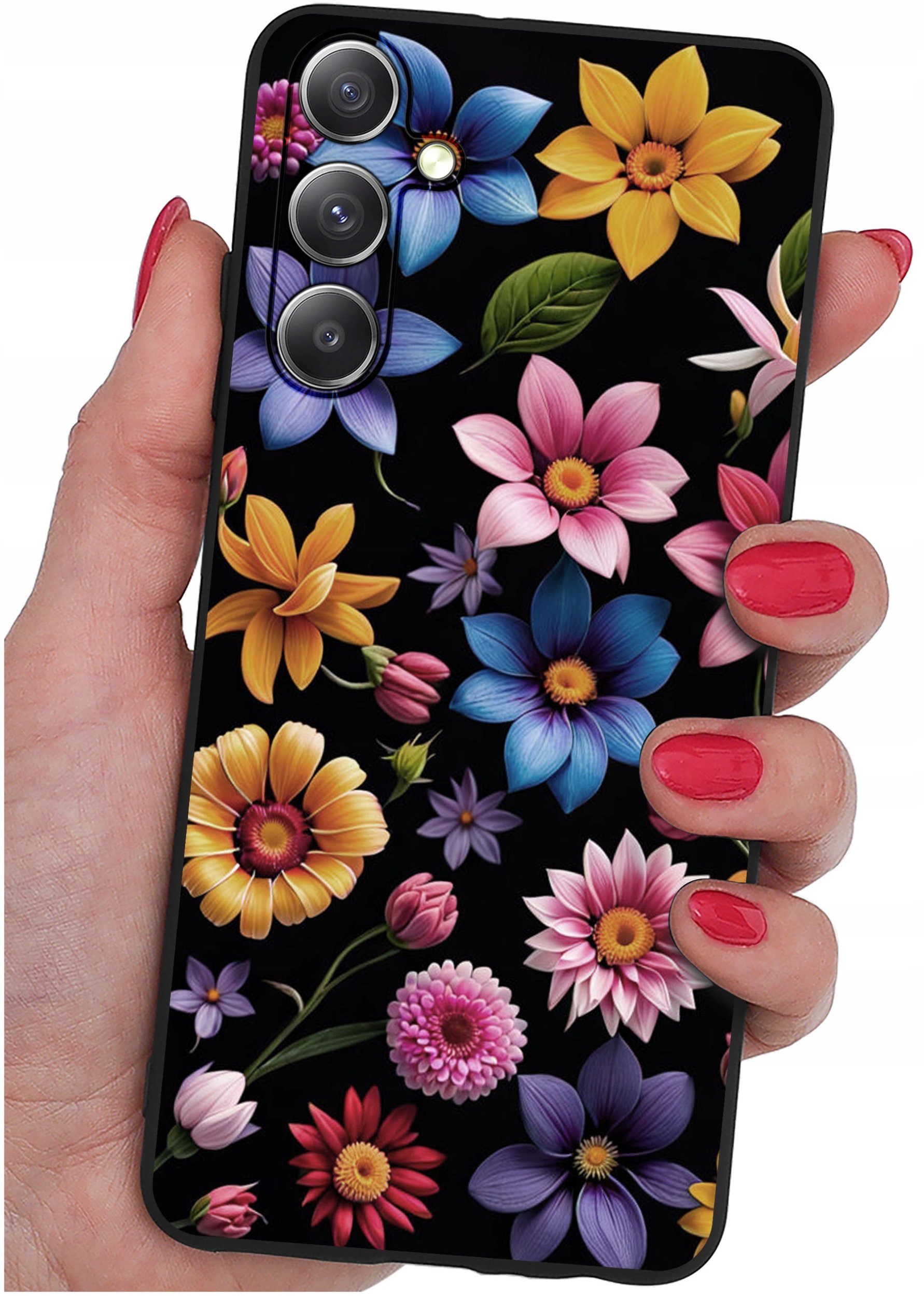 ETUI do Samsung Galaxy S23 FE WZORY |SILIKONOWE MATT CASE + SZKŁO 9H