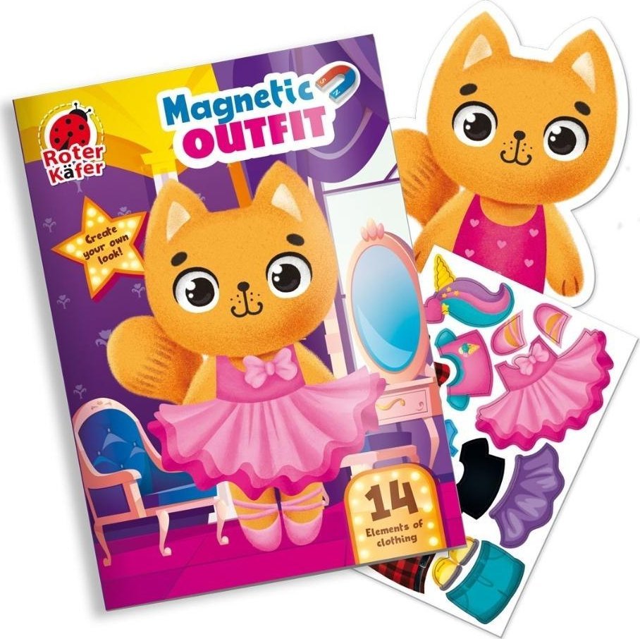 Układanka magnetyczna Kotek