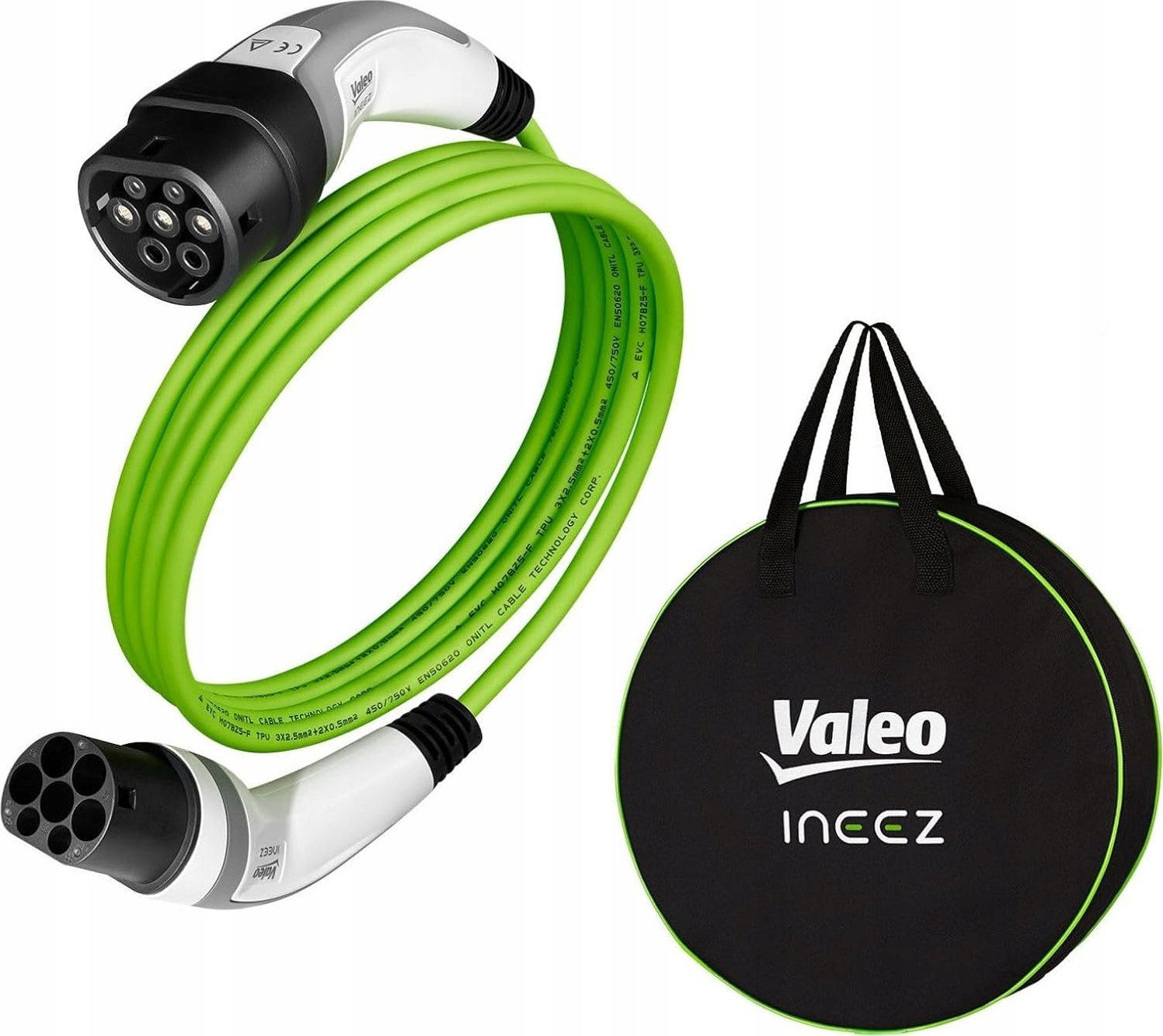Kabel do ładowania samochodów Valeo Valeo Ineez 3,7 kW 10m kabel ładowania pojazdów elektrycznych hybrydowych