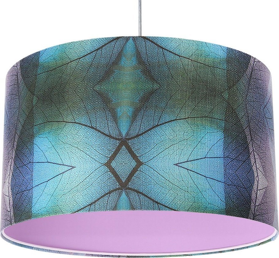 Lampa wisząca Lumes Różowa lampa wisząca z okrągłym kloszem - S389-Kerva