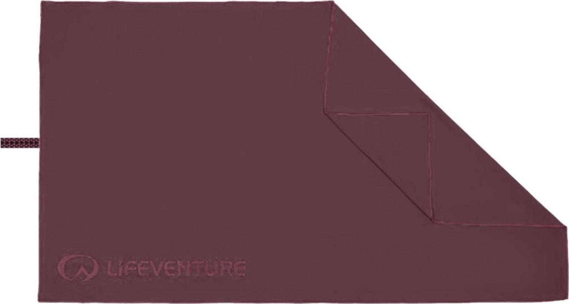 Lifeventure Lifeventure perdirbto minkšto pluošto rankšluostis Trek, juodųjų serbentų spalvos, XL