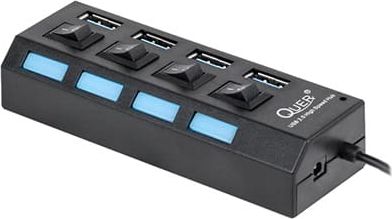 HUB USB Quer 4x USB-A 3.0 (KOM0940)