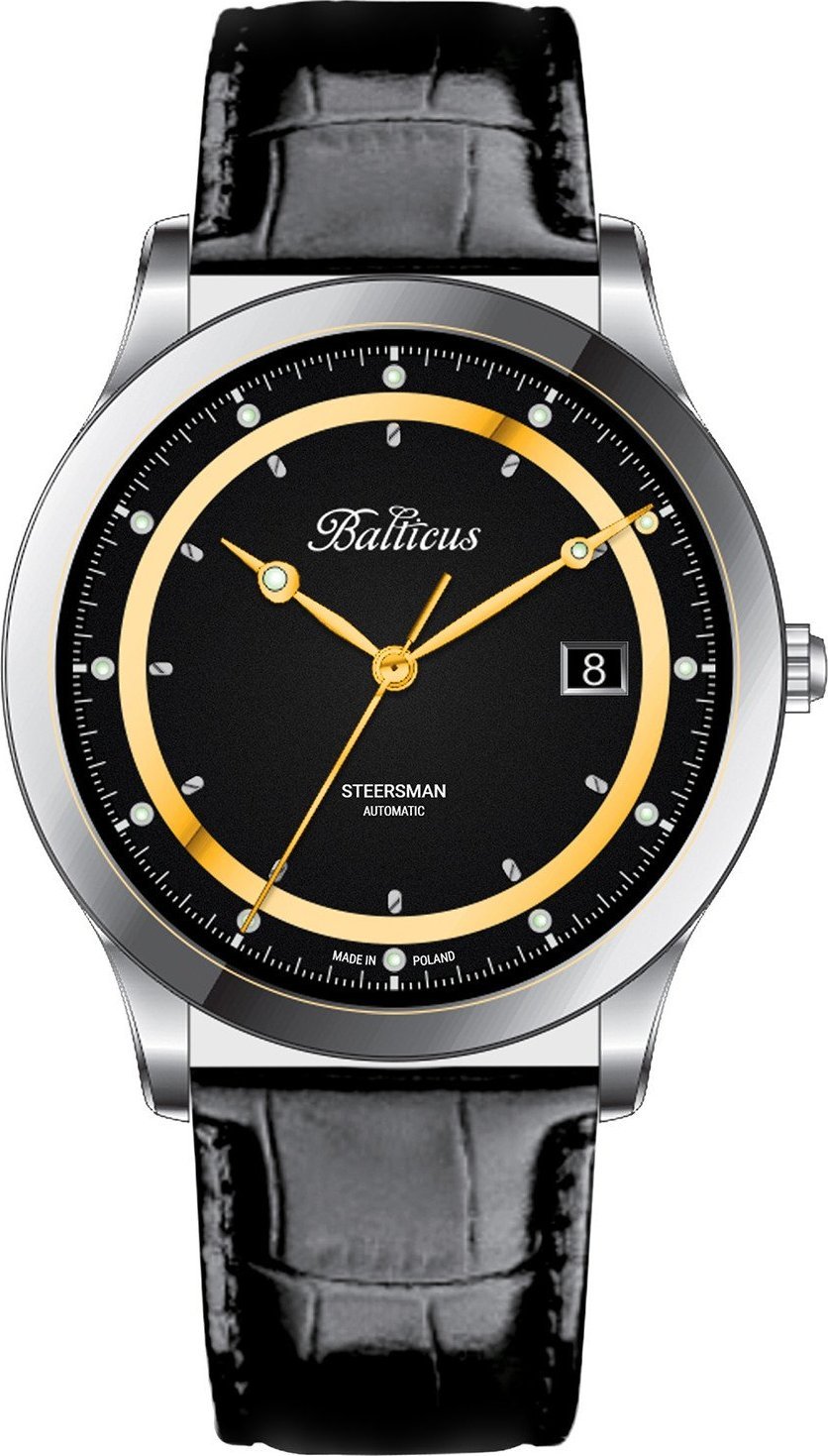 Zegarek Balticus Zegarek męski Balticus BLT-BALSTSBG czarny