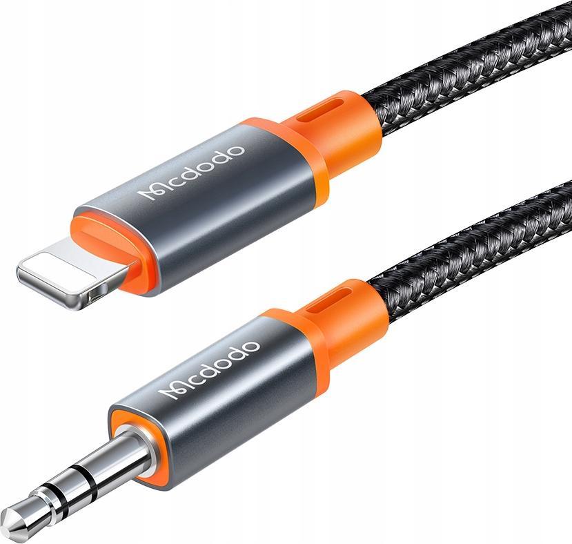 Kabel USB Mcdodo Lightning - mini Jack 3.5 mm 1 m Czarny (MDD33)