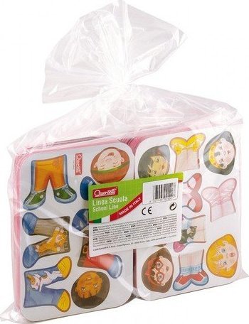 Quercetti UBRANKA MAGNETYCZNA DRESSY BABY - ZESTAW PRZEDSZKOLNY