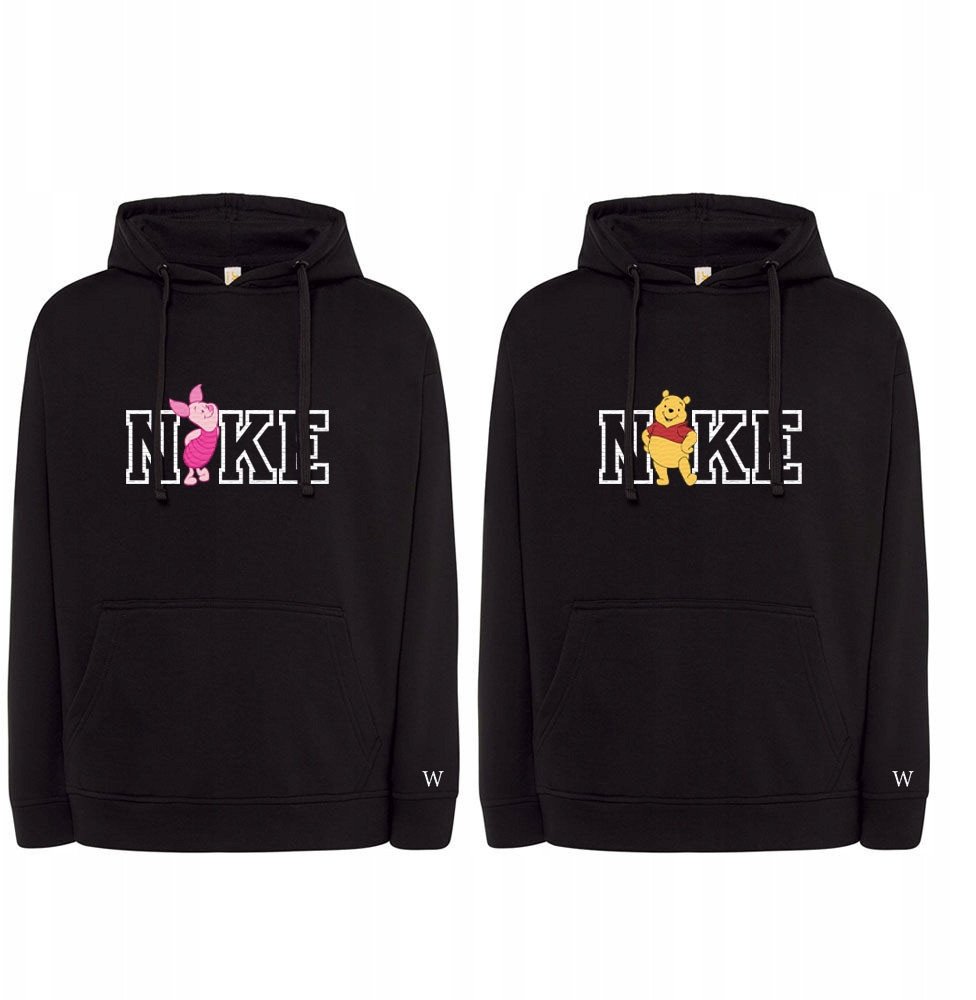 BLUZY DLA PAR Z HAFTEM KUBUŚ PUCHATEK PROSIACZEK INICJAŁY DZIEŃ KOBIET 2SZT