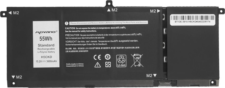 Bateria Movano Bateria H5CKD do Dell Inspiron 5400 5401 5402 5406 5501 5508