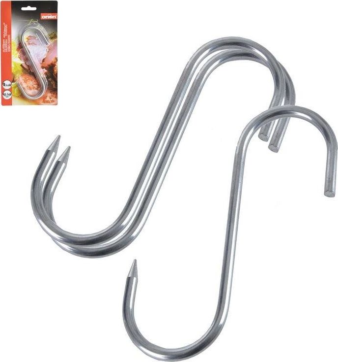 Orion Haczyki haki stalowe do wędzarni 13,5x9cm 3 szt uniwersalny