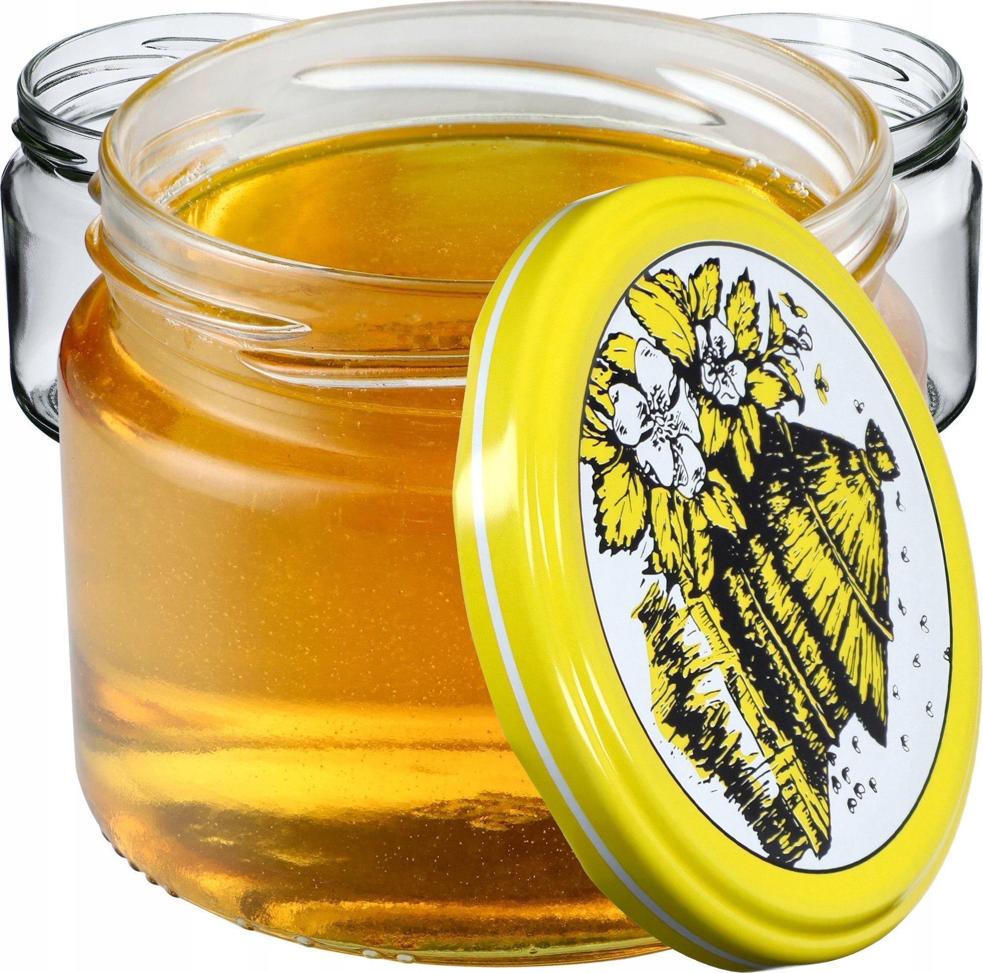 Kadax 50x Słoik Szklany 330 ml Dżem Miód Wieczko fi82