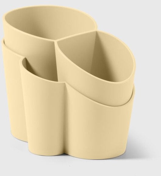 GOCCIOLO Pojemnik na sztućce żółty