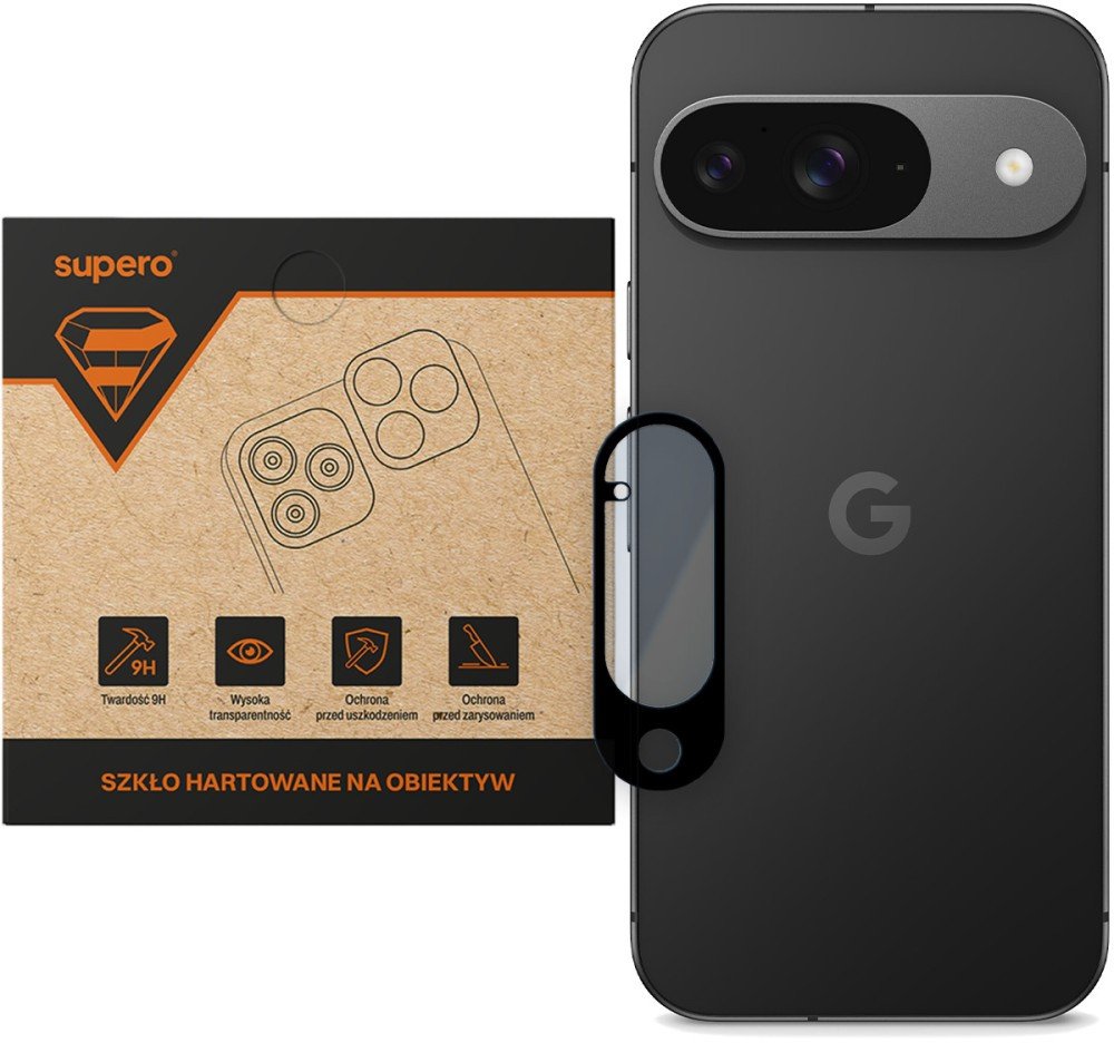 Szkło hartowane Supero do Google Pixel 10, z czarną ramką