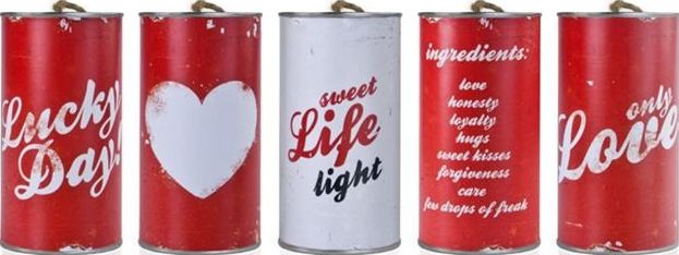 Party Deco Puszki weselne, retro, 14x7 cm, 5 szt. uniwersalny