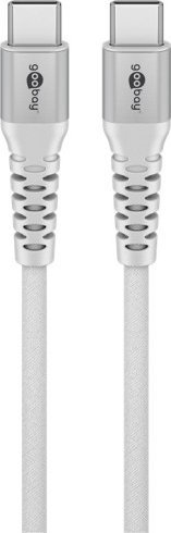 Kabel USB Goobay USB-C - USB-C 3 m Biały (70195)