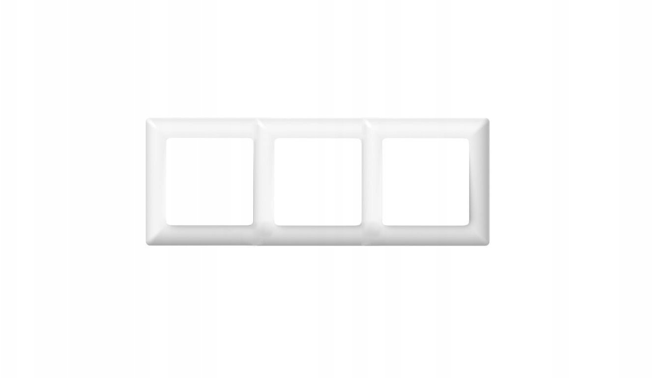 Ramka potrójna, Varia, biała / 46421