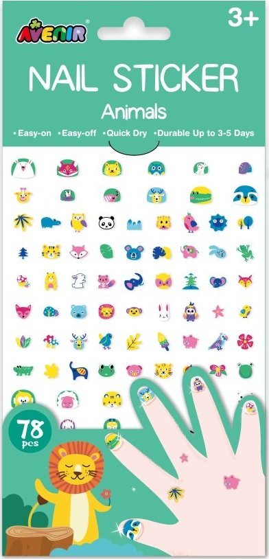 Russell Naklejki na paznokcie - zwierzęta