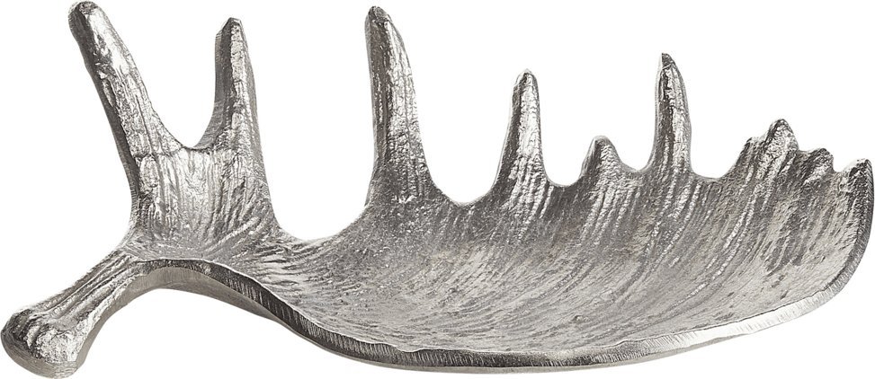 Beliani Patera dekoracyjna poroże srebrna CARTHAGE