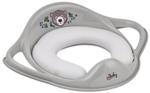 Nakładka na sedes miękka Miś szara