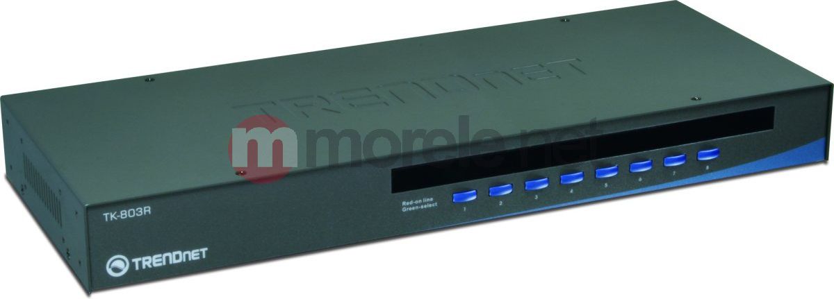 Przełącznik TRENDnet 8 PORT KVM USB/PS2 8 PORT KVM USB/PS2 (TK-803R) - Z010048