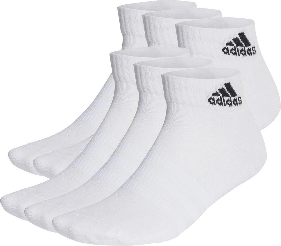 Adidas Skarpety ADIDAS Białe Cushioned Ankle Socks 6 Par S