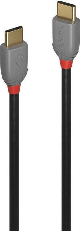 Kabel USB Lindy USB-C - USB-C 1 m Szary (36871)