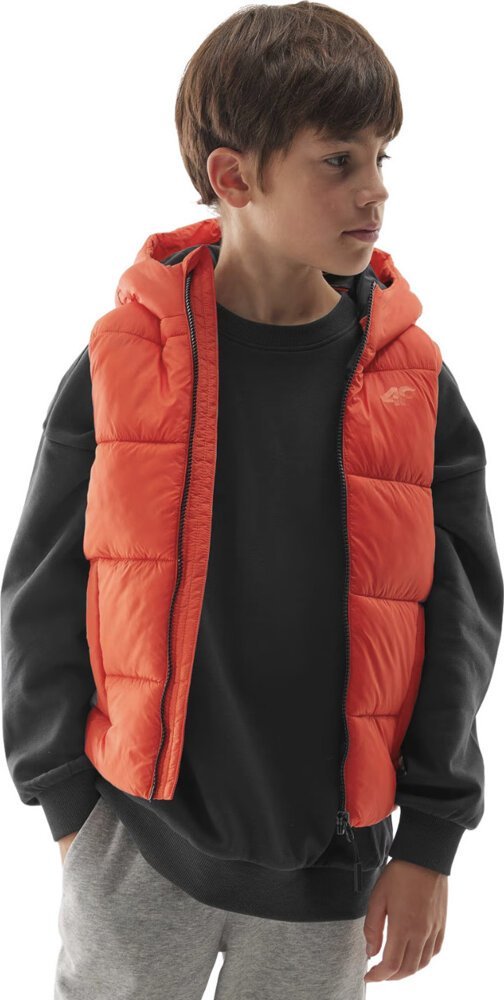4f Kamizelka dla chłopca 4F M134 pomarańczowa 4FJWAW24TVJAM134 158cm