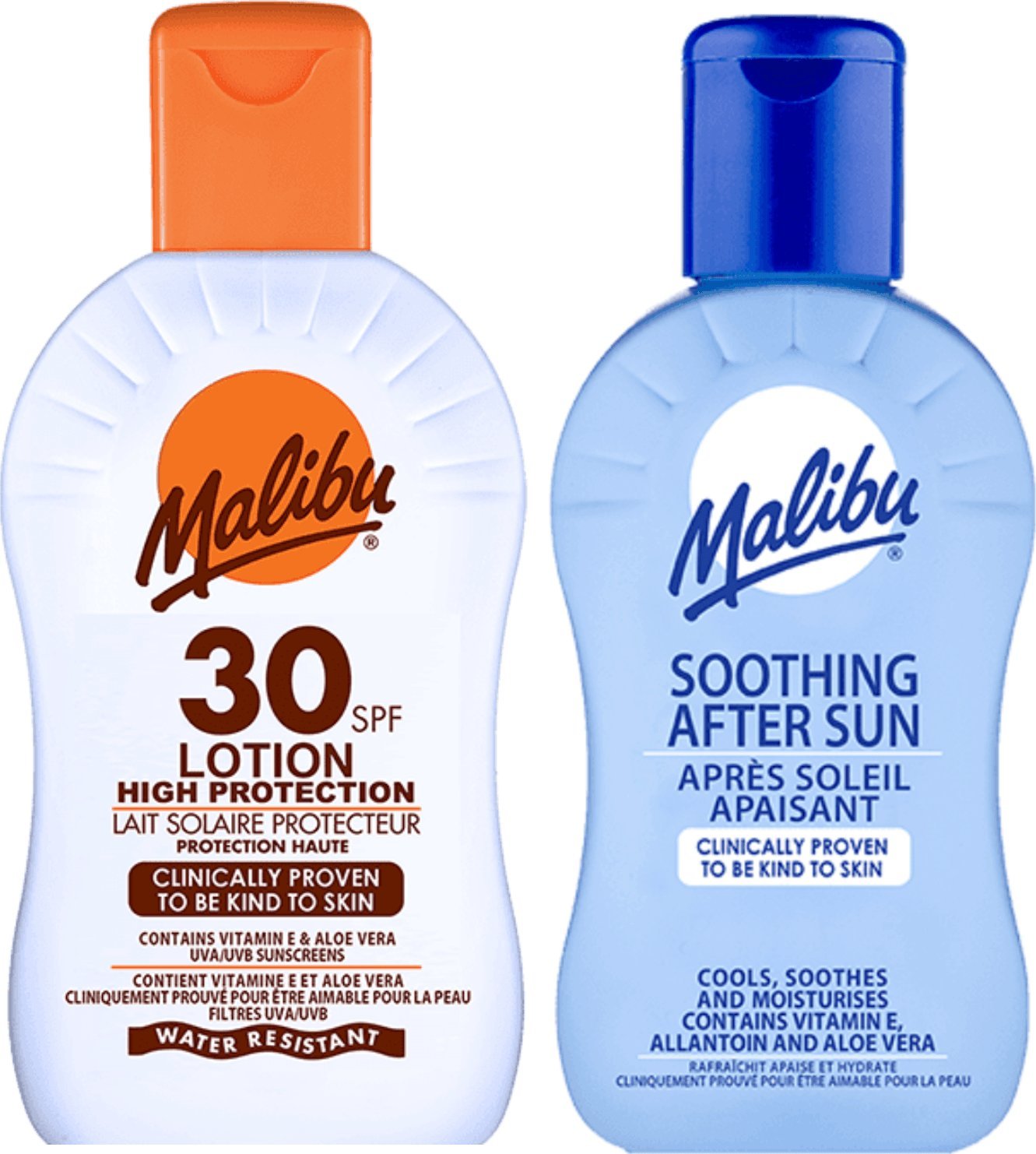 Malibu Malibu SPF30 Balsam 100ml + Balsam Po Opalaniu 100ml