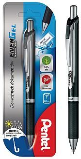 PiĂłro kulkowe EnerGel 0,7 mm czarne