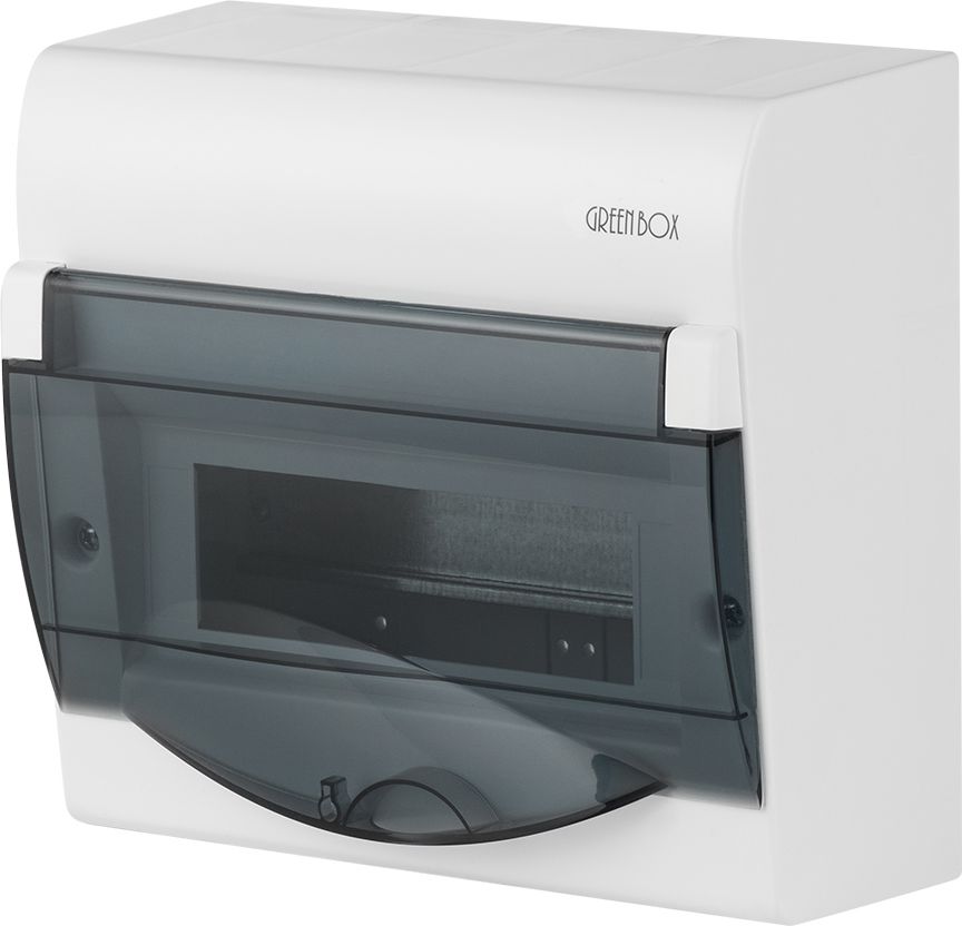 Elektro-Plast Rozdzielnica modułowa 1 x 8+2 natynkowa GREEN BOX RN drzwi transparentne dymne N+PE IP40 (2352-01)