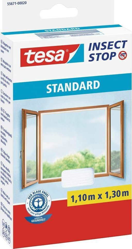 Tesa tesa Fliegengitter Standard Klettband 1,1x1,3m weiß