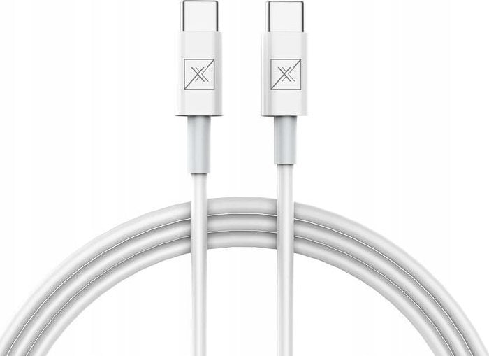 Kabel USB Maxximus USB-C - USB-C 1 m Biały