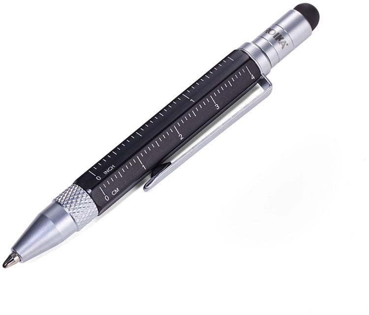 TROIKA Multitasking-Kugelschreiber LILIPUT TOOL PEN schwarz
