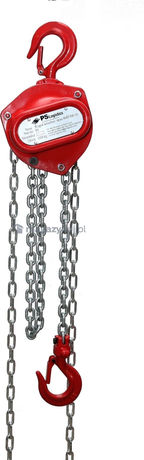 PS Lift Wciągnik podnośnik łańcuchowy ręczny, udźwig 2000 kg (Długość 6m)
