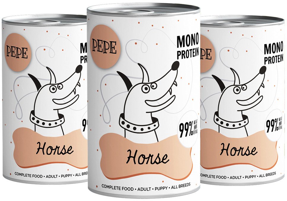PEPE MONO PROTEIN Horse (konina) 3x400g