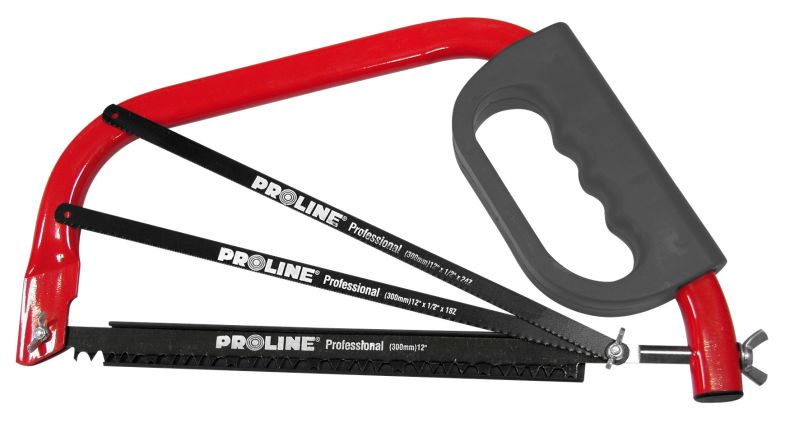 Pro-Line Piła do drewna i metalu kabłąkowa 300mm 3 brzeszczoty - 64433
