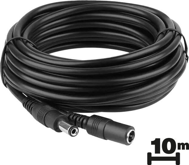 Przedłużacz zasilania do kamer CCTV DC 10m WGT-5.5/2.1