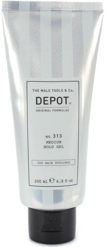 Depot, 300 Hair Stylings No. 313, UV Filter, Hair Styling Gel, Definition & Control, Medium Hold, 200 ml For Men