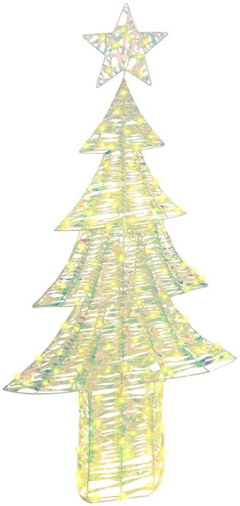 vidaXL Choinka z 240 diodami LED Ciepła biel 180 cm PET