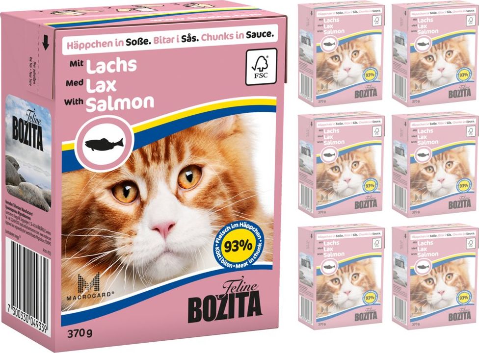 Bozita BOZITA Cat Łosoś W Sosie 6 x 370g