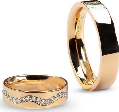 Staviori Złota obrączka XZD1748 - Diament