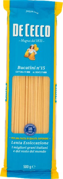 Spaghetti Bucatini nr 15 500g - De Cecco