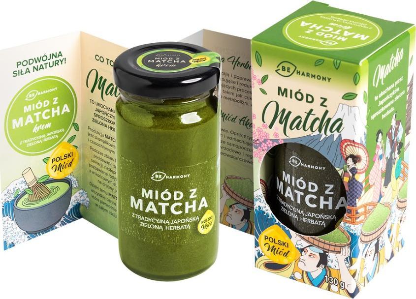 BeHarmony Miód z Matcha