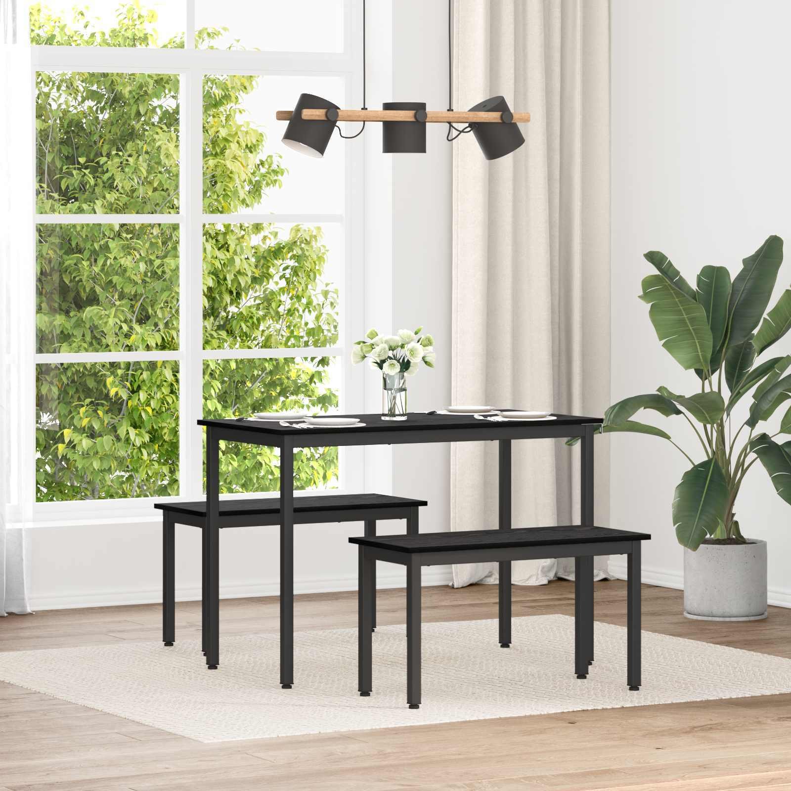 vidaXL ławka Czarny Dąb 80 x 35 x 45 cm