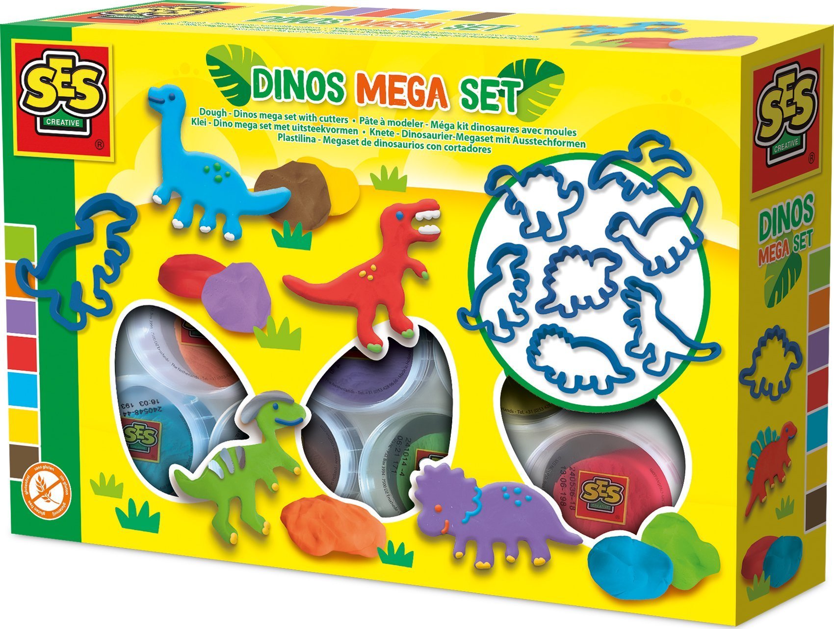 SES Ciasto megazest.Dinos7x90g+foremki 00503 05030