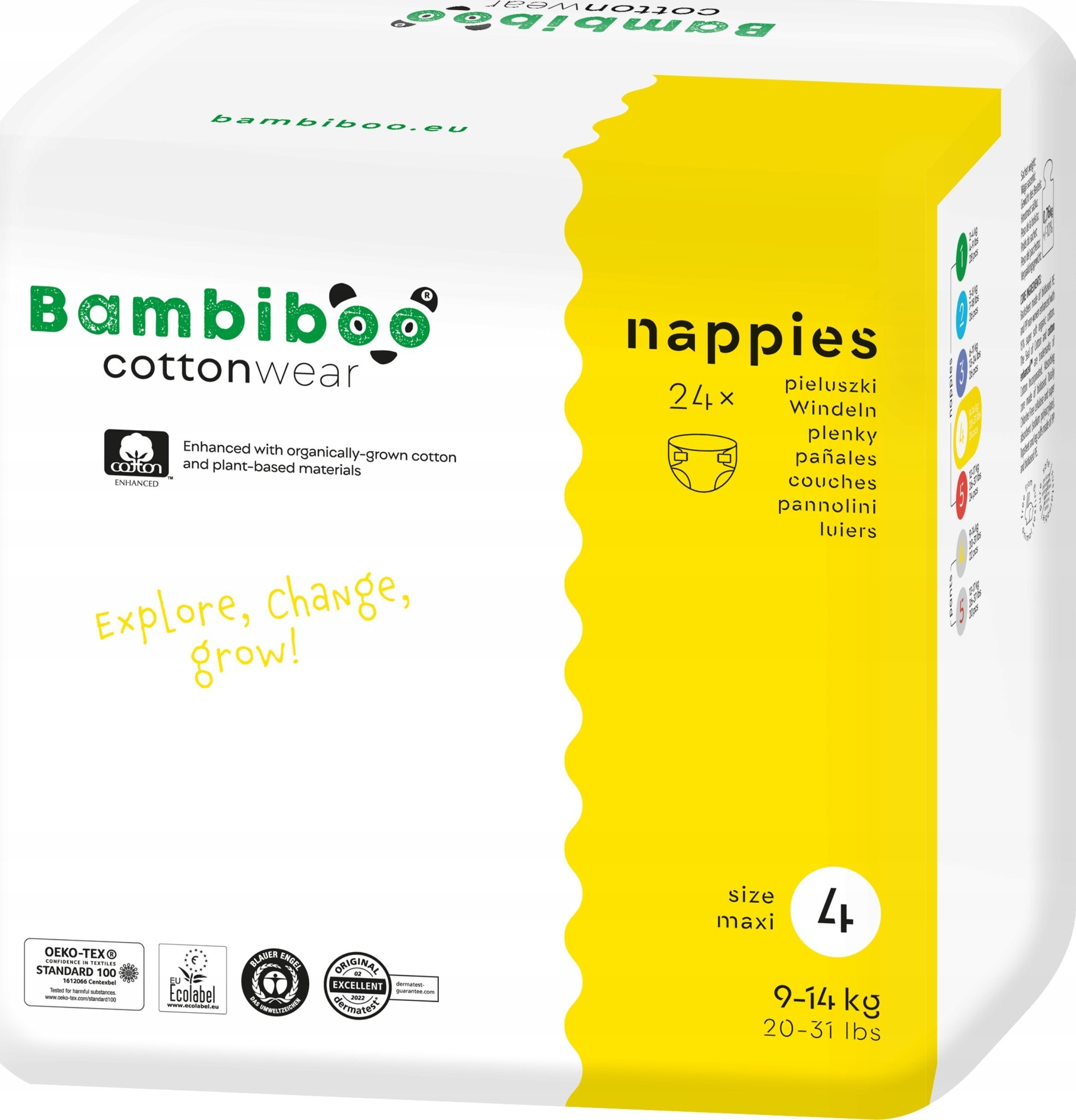 BAMBIBOO-PIELUCHYJEDNORAZOWE Z BAWEŁNĄR424SZT